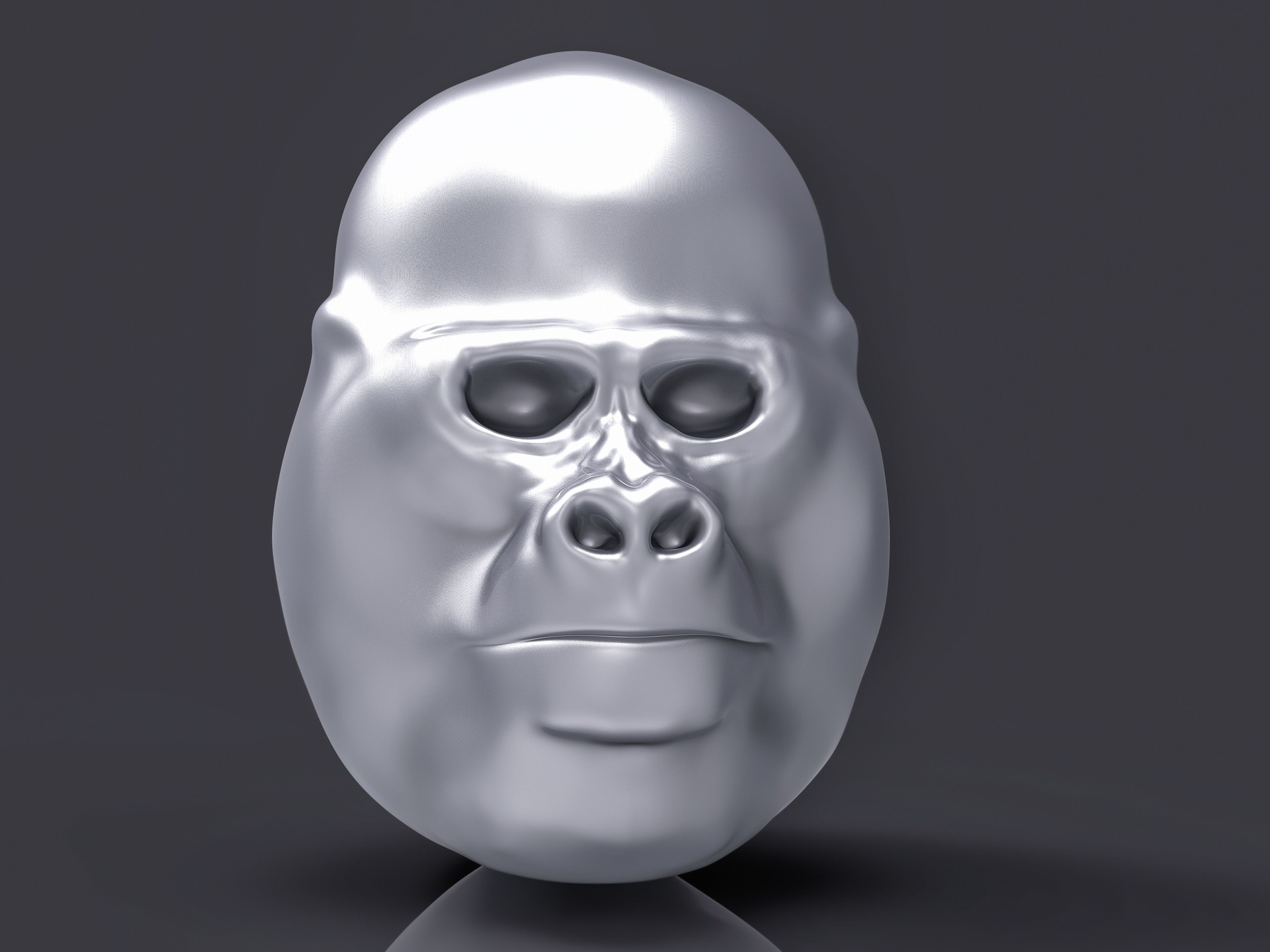 3D Isolated Gorilla